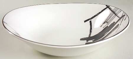 Calligraphy 10" Round Vegetable Bowl