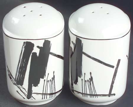Calligraphy Square Salt & Pepper Set