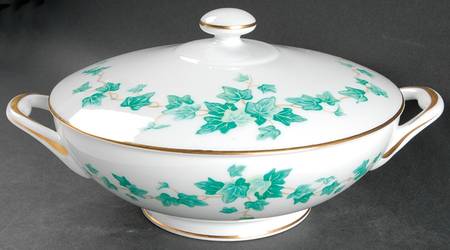 Caprice Green Round Covered Vegetable