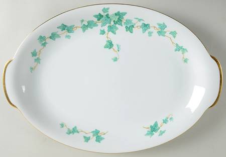 Caprice Green 16" Oval Serving Platter