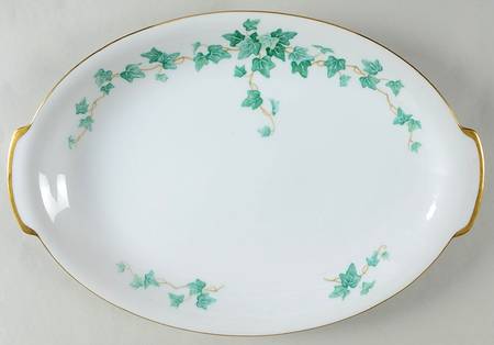 Caprice Green 15" Oval Serving Platter
