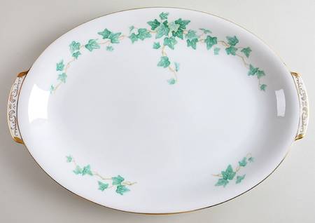 Caprice Green 15" Oval Serving Platter