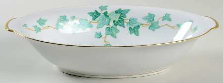 Caprice Green 10" Oval Vegetable Bowl