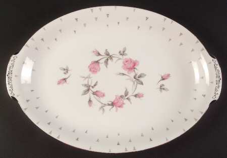 Charmaine 16" Oval Serving Platter by Sango