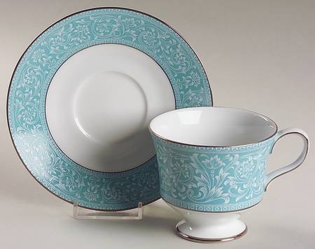 Cordon Bleu Footed Cup & Saucer Set by Sango