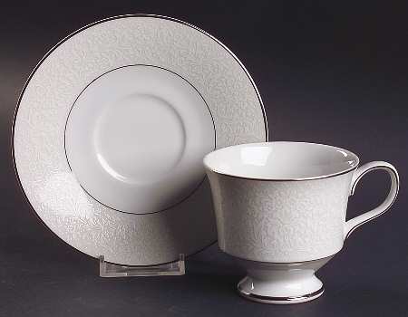 Fairbanks Footed Cup & Saucer Set