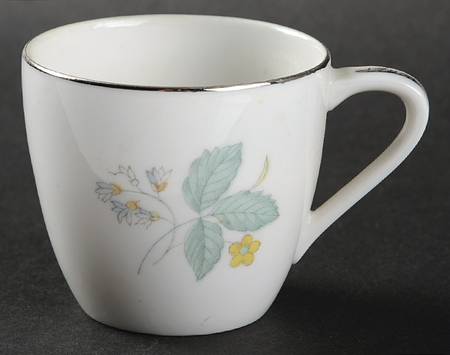 Fantasia (Platinum Trim) Flat Demitasse Cup