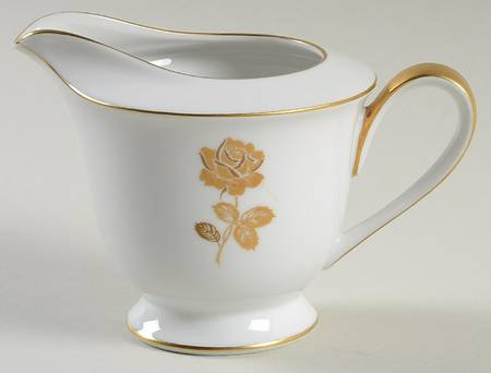 Gold Rose Creamer