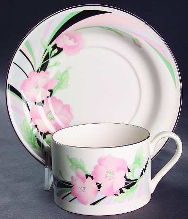 Jolie Flat Cup & Saucer Set
