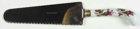 Moss Rose (Coupe Shape) Cake Knife/Server with Stainless Blade