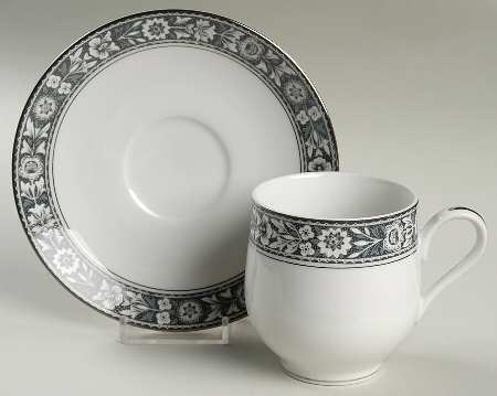 Navarro Footed Cup & Saucer Set by Sango
