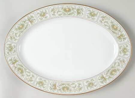 Savannah (Gold) 16" Oval Serving Platter