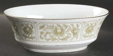 Savannah (Gold) 9" Oval Vegetable Bowl