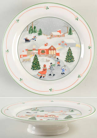 Silent Night Round Compote (Height X Width)