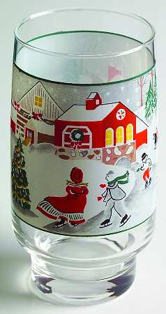Silent Night 10 Oz Glassware Tumbler