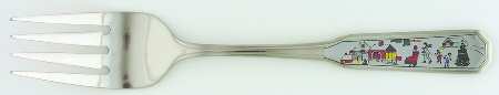 Silent Night Individual Salad Fork