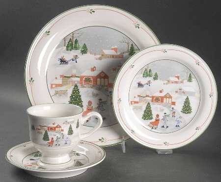 Silent Night 4 Piece Place Setting