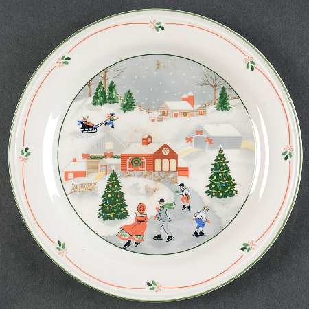 Silent Night Salad Plate