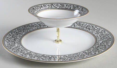 Spanish Lace 3 1/4"-3 7/8" Chip & Dip/Veg Set 2 Pce (DP/FR) HC