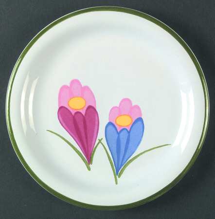 Crocus Green Border by Savoir Vivre