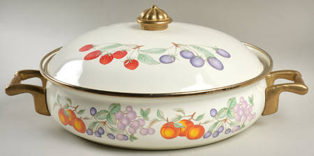 Luscious 3 Quart Metal Covered Casserole