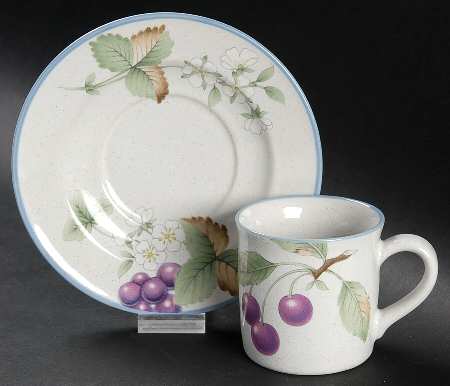 Luscious Flat Demitasse Cup & Saucer Set
