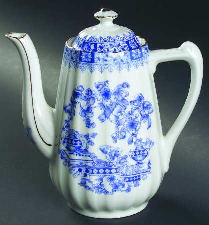 China Blau Mini Coffee Pot & Lid
