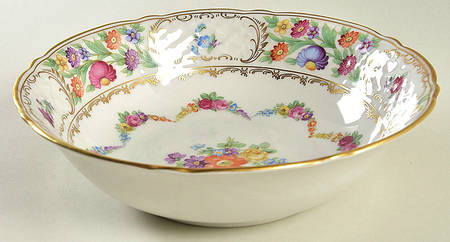 Dresden Garland 9" Round Vegetable Bowl