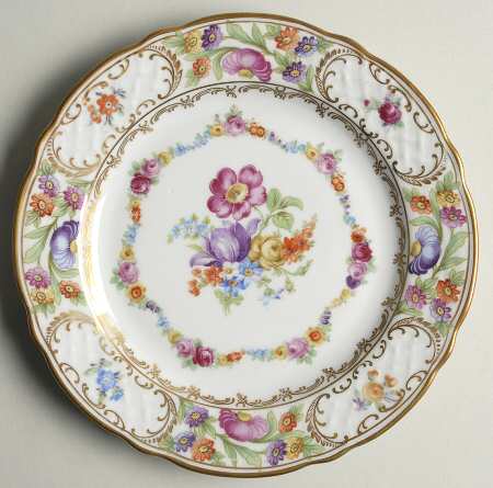 Dresden Garland Salad Plate