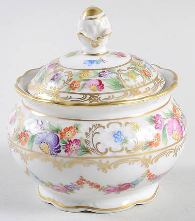 Dresden Garland Mini Sugar Bowl & Lid
