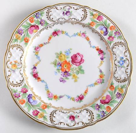 Dresden Garland Luncheon Plate