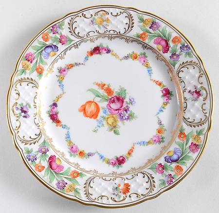 Dresden Garland Luncheon Plate