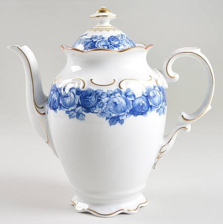 Heirloom Blue Coffee Pot & Lid