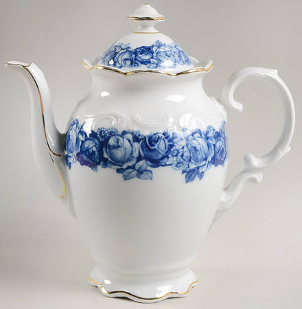 Heirloom Blue Coffee Pot & Lid