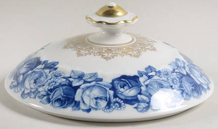 Heirloom Blue Lid for Round Vegetable