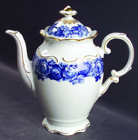 Heirloom Blue Coffee Pot & Lid