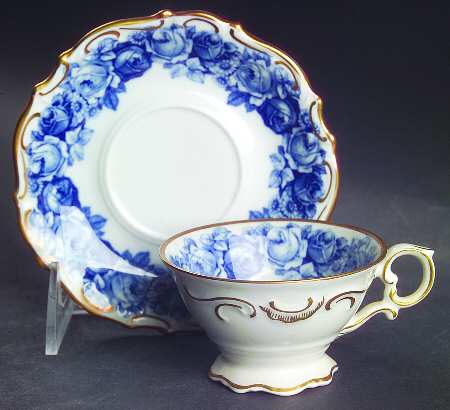 Heirloom Blue Footed Demitasse Cup & Saucer Set