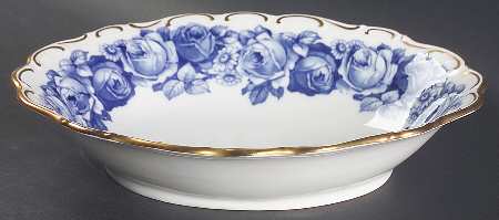 Heirloom Blue 9" Oval Vegetable Bowl