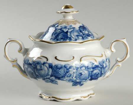 Heirloom Blue Sugar Bowl & Lid