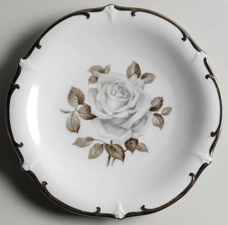 Moon Rose Coupe Salad Plate