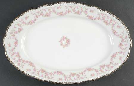 Original Bridal Rose 15" Oval Serving Platter