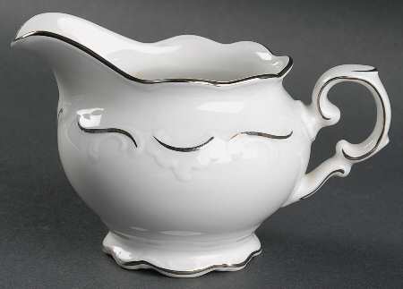 Platinum Scroll Creamer
