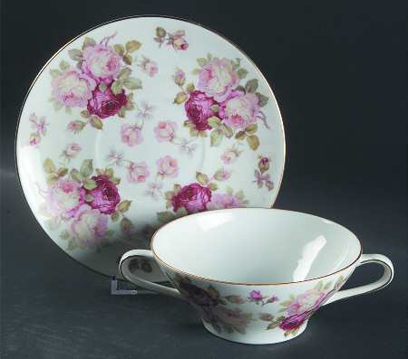 SCH6 Flat Cream Soup Bowl & Saucer Set