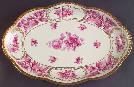 Vienna Rose 12" Oval Serving Platter