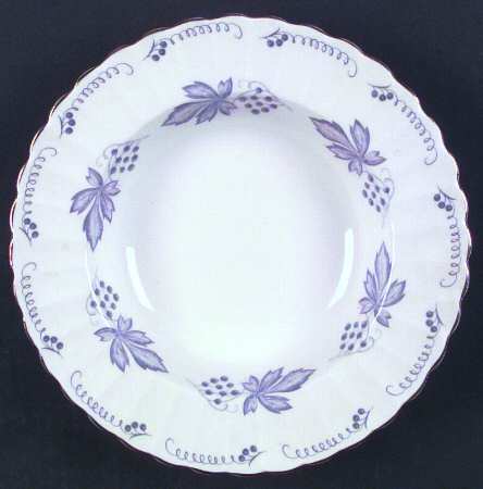 Blue Vine Rim Soup Bowl