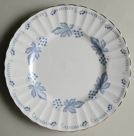 Blue Vine Salad Plate