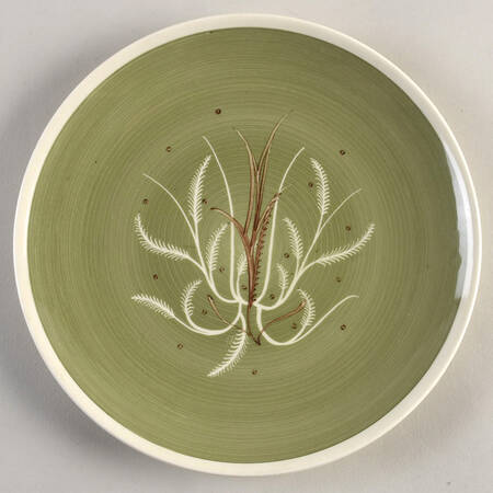 Chinese Fern Green Coupe Salad Plate