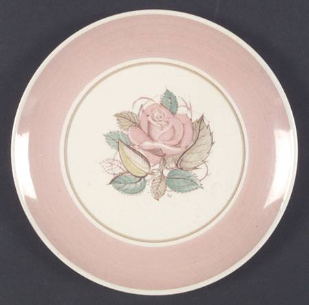 Patricia Rose Pink (Dk Pink Rim) Salad Plate