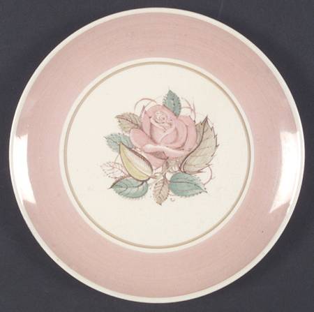 Patricia Rose Pink (Dk Pink Rim) Salad Plate