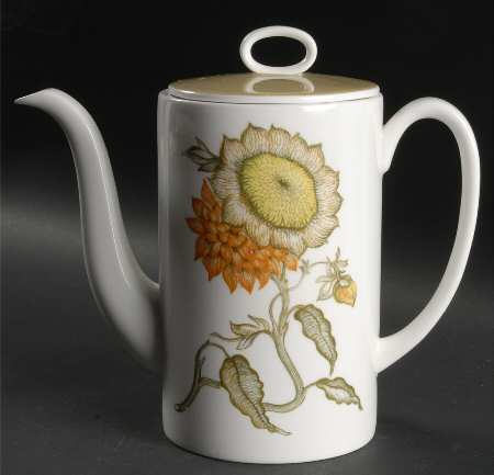 Sunflower Coffee Pot & Lid by Susie Cooper
